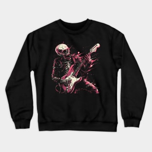 Skeleton playing guitar Crewneck Sweatshirt